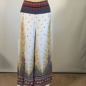 Cream and Blue Resort Wear Jumpsuit